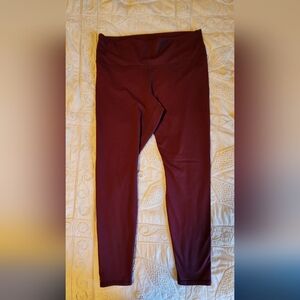 Fabletics PowerHold Leggings, XXL, Burgangy